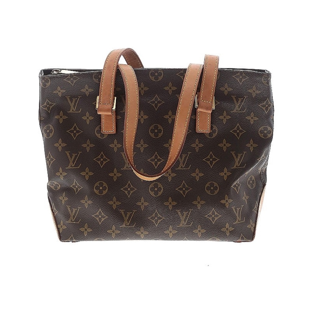 Canvas monogram Cabas Piano Shoulder Bag - Picture 2 of 14